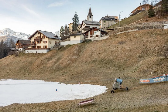 Davos sem neve diz à elite mundial tudo o que eles precisam saber — Foto: Bloomberg Davos sem neve diz à elite mundial tudo o que eles precisam saber — Foto: Bloomberg